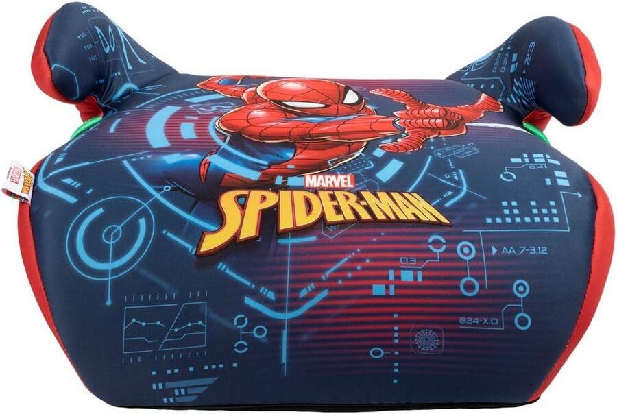 Marvel Spiderman Seggiolino Alzatina Auto Bimbi I-Size ECE R129. Rialzo Auto Per Bambini 6-12 Anni, 125-150cm, 22-36Kg