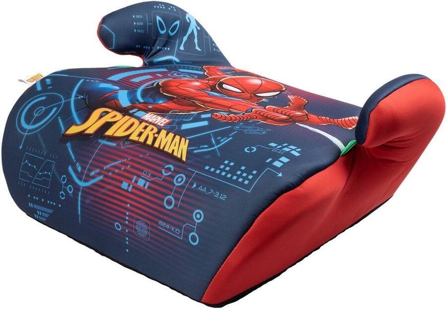 Marvel Spiderman Seggiolino Alzatina Auto Bimbi I-Size ECE R129. Rialzo Auto Per Bambini 6-12 Anni, 125-150cm, 22-36Kg