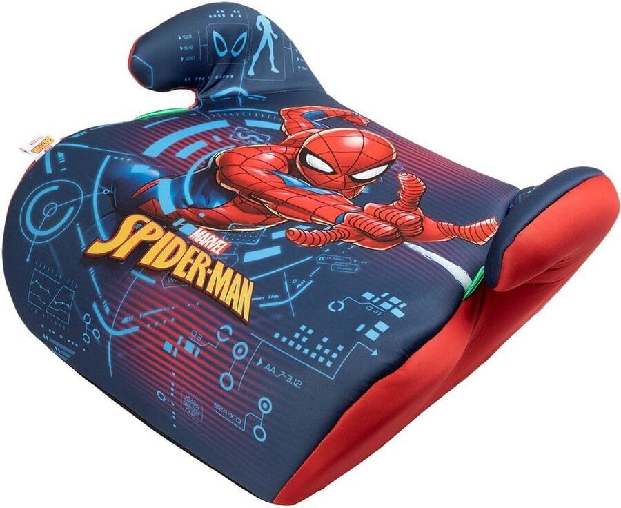 Marvel Spiderman Seggiolino Alzatina Auto Bimbi I-Size ECE R129. Rialzo Auto Per Bambini 6-12 Anni, 125-150cm, 22-36Kg