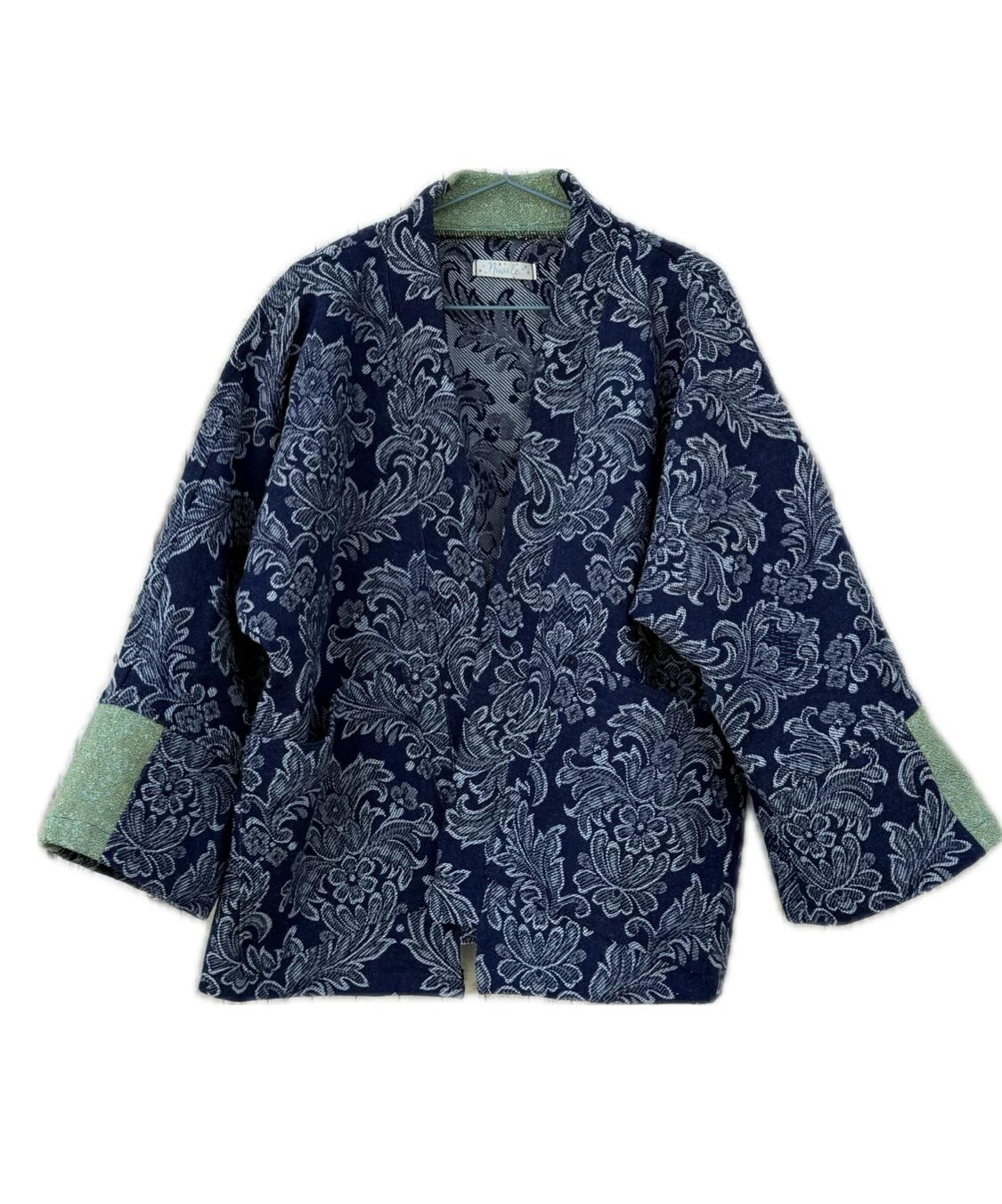 Kimono jeans lavorato 