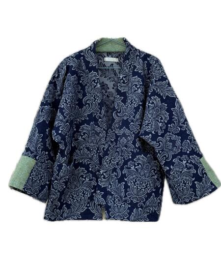 Kimono jeans lavorato 