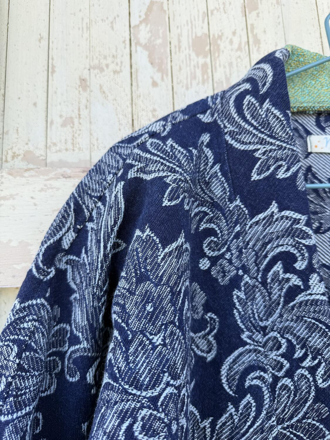 Kimono jeans lavorato 