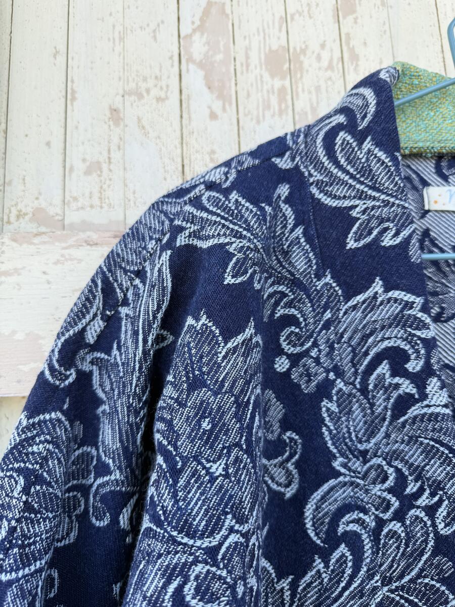 Kimono jeans lavorato 