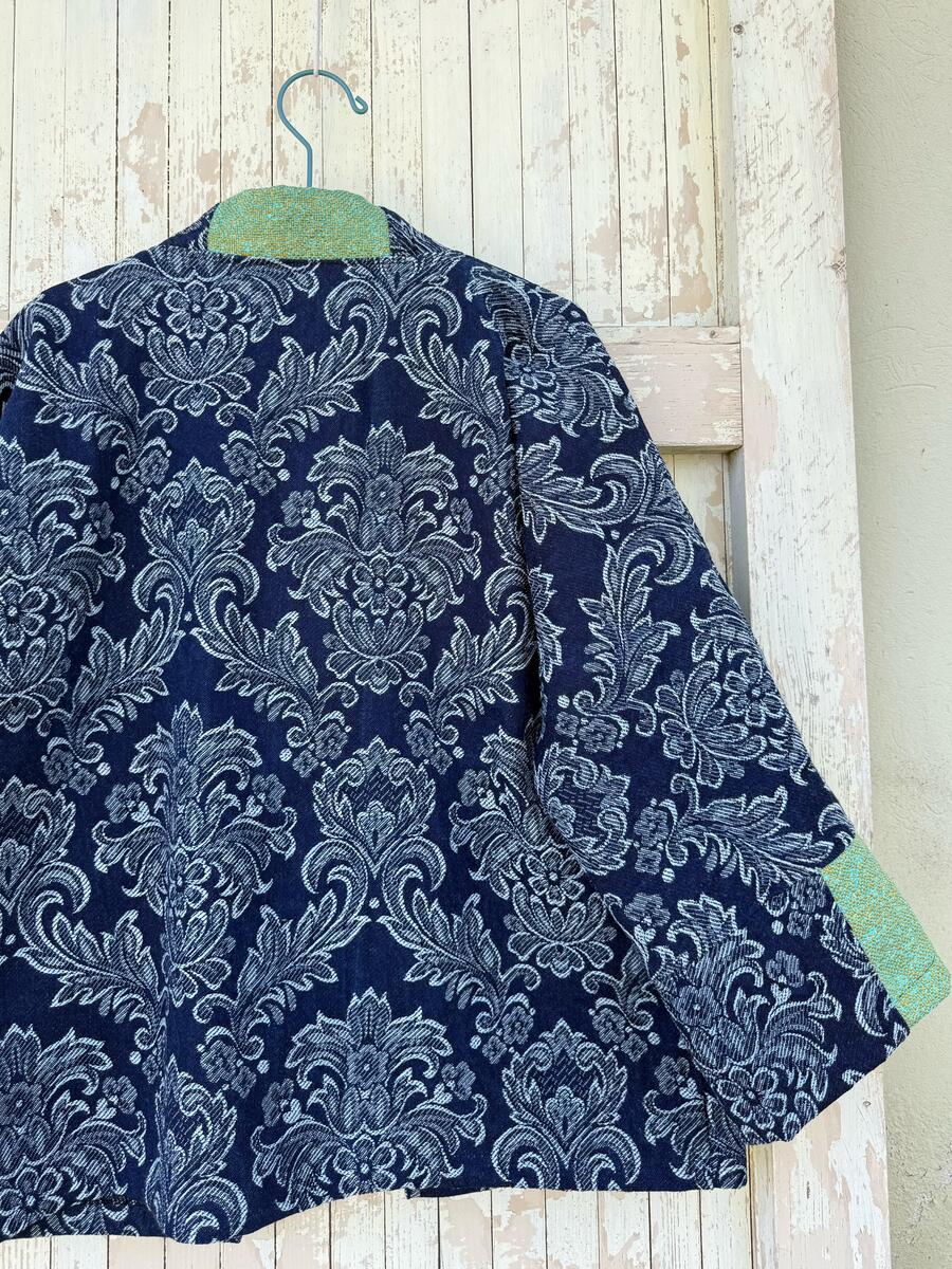 Kimono jeans lavorato 