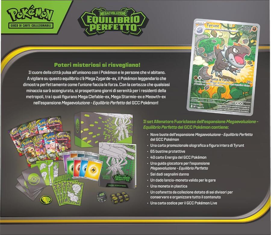 Pokémon: set Allenatore Fuoriclasse dell’espansione Megaevoluzione - Equilibrio Perfetto del GCC Pokémon (una carta promozionale a figura intera, nove buste di espansione e accessori premium)