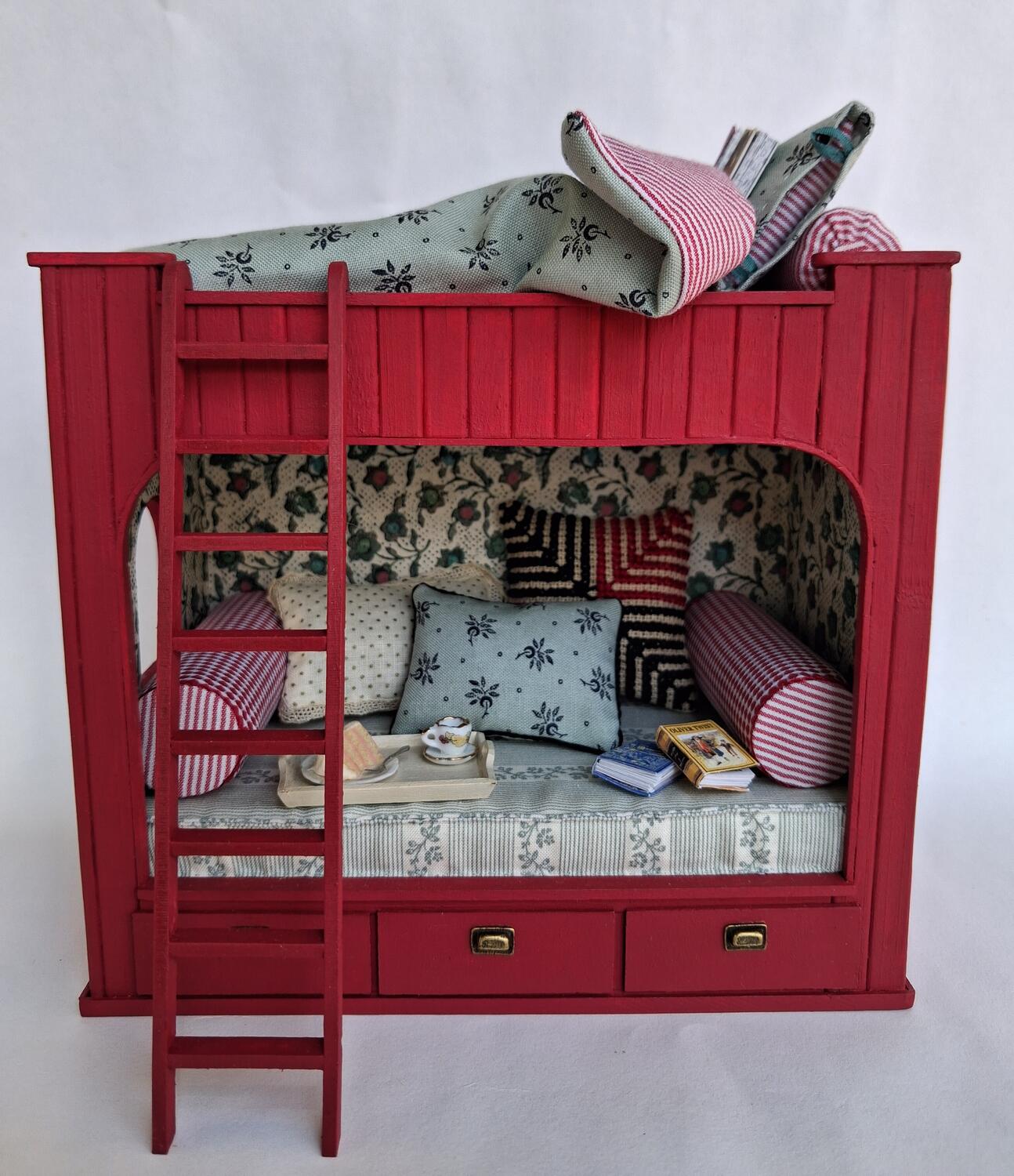 Rectory bed and book nook