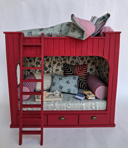 Rectory bed and book nook