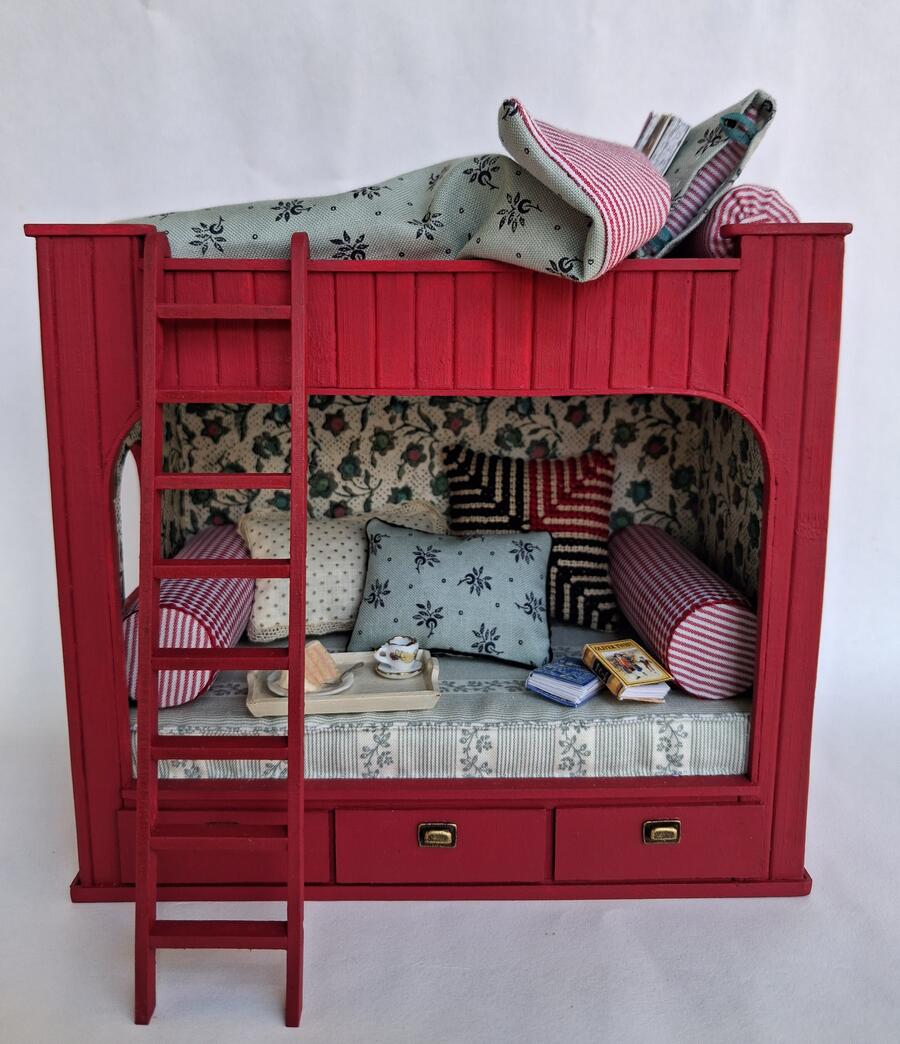 Rectory bed and book nook