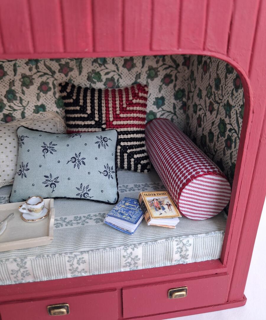 Rectory bed and book nook