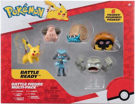 Jazwares Pokémon pack 6 figurines Battle Figure Set 7