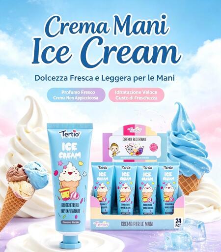 Tertio Crema Mani Ice Cream [Conf. da 24 pezzi]