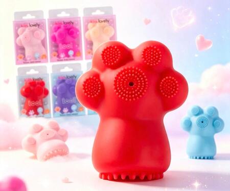 Kiss Lovely Spazzola Viso a forma di zampa [Conf. da 12 pezzi]