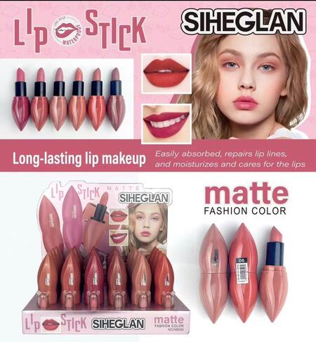 Siheglan Lipstick Long Lasting Matte [Conf. da 24 pezzi]