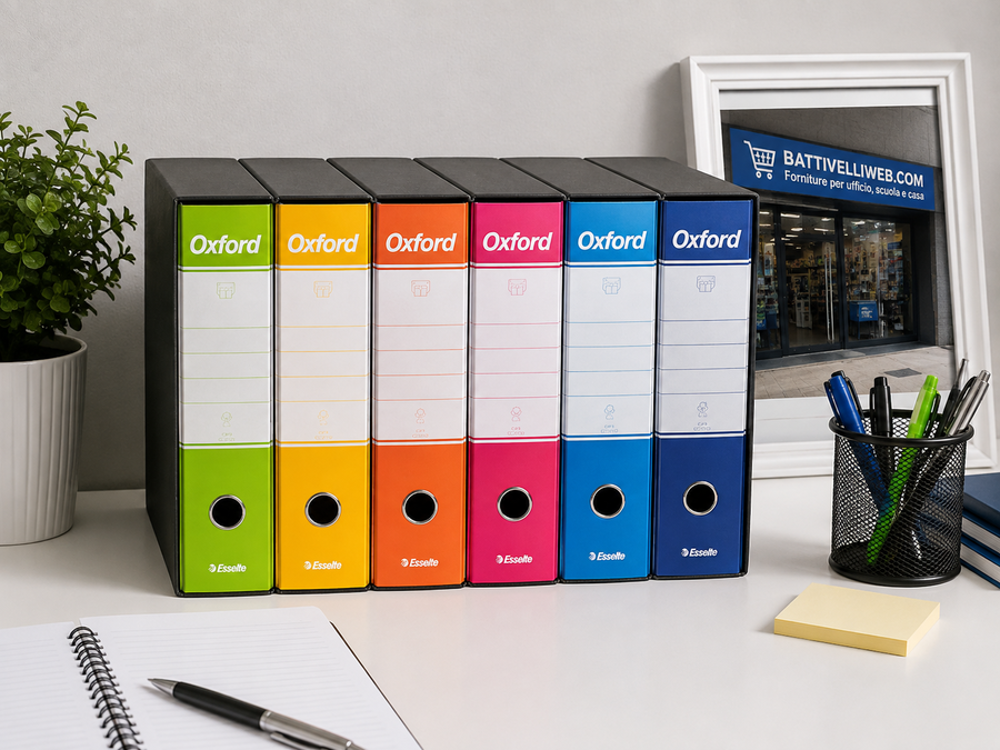 Raccoglitore Registratore OXFORD G85 Formato Protocollo dorso 8 cm ESSELTE - conf. 6 pz