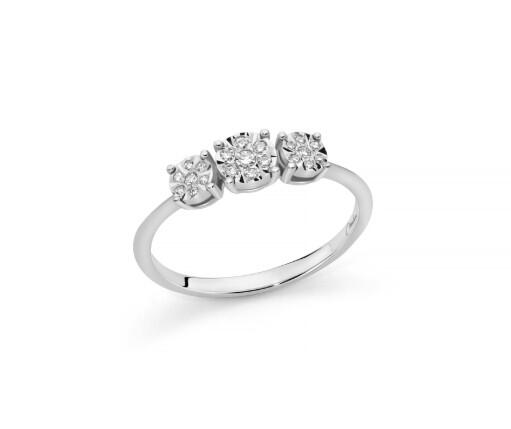 lid4208 Anello con diamanti Miluna -