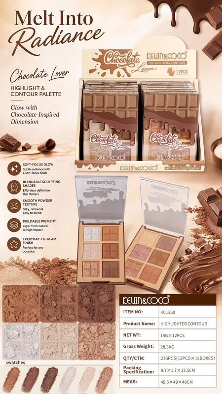 Kevin & Coco Chocolate Love Highlighter Contour [Conf. Da 12 pezzi]