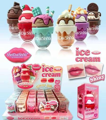 Meidaishiya Ice Cream Shiny Lip Oil [Conf. da 24 pezzi]