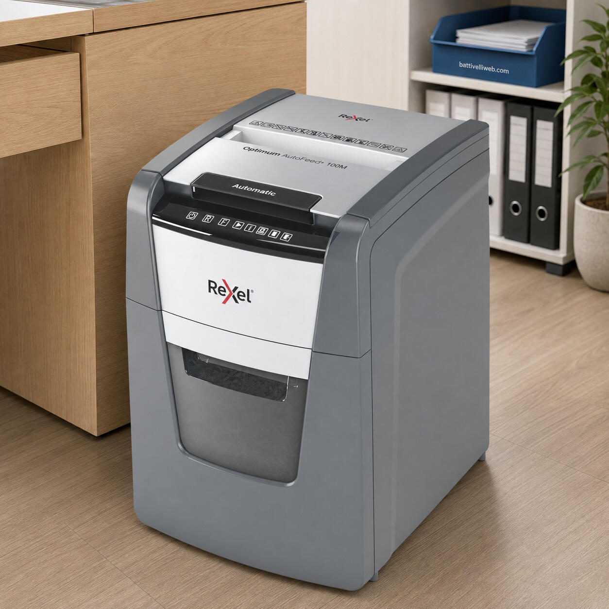 Distruggidocumenti automatico Optimum AutoFeed+ 100M Rexel