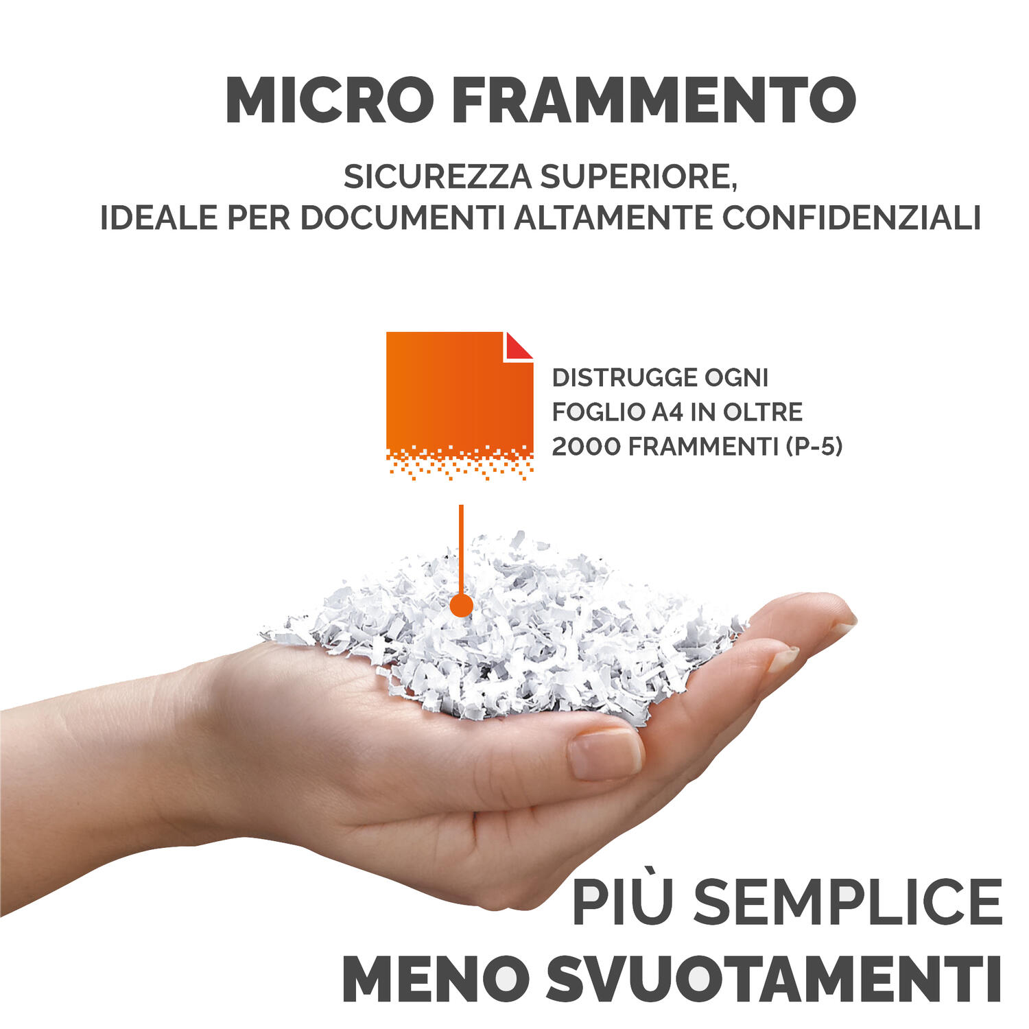 Distruggidocumenti a microframmenti LX-211 bianco Fellowes