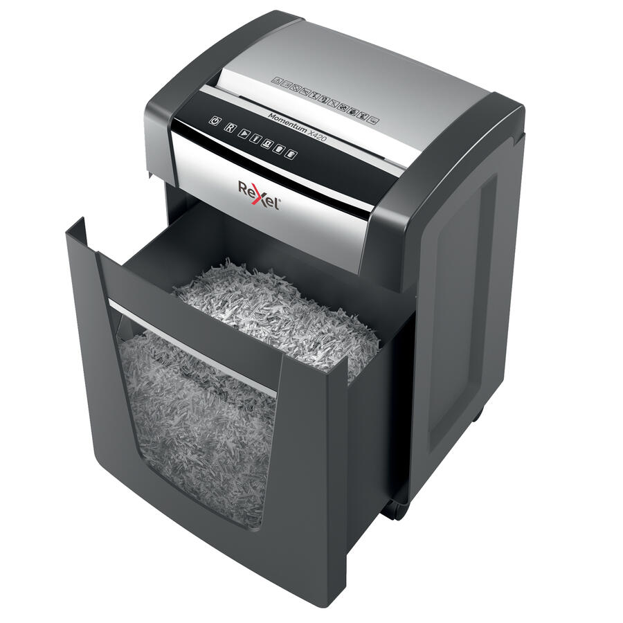 Distruggidocumenti a frammenti Momentum X420 Rexel