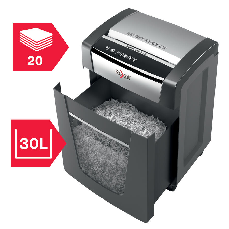Distruggidocumenti a frammenti Momentum X420 Rexel
