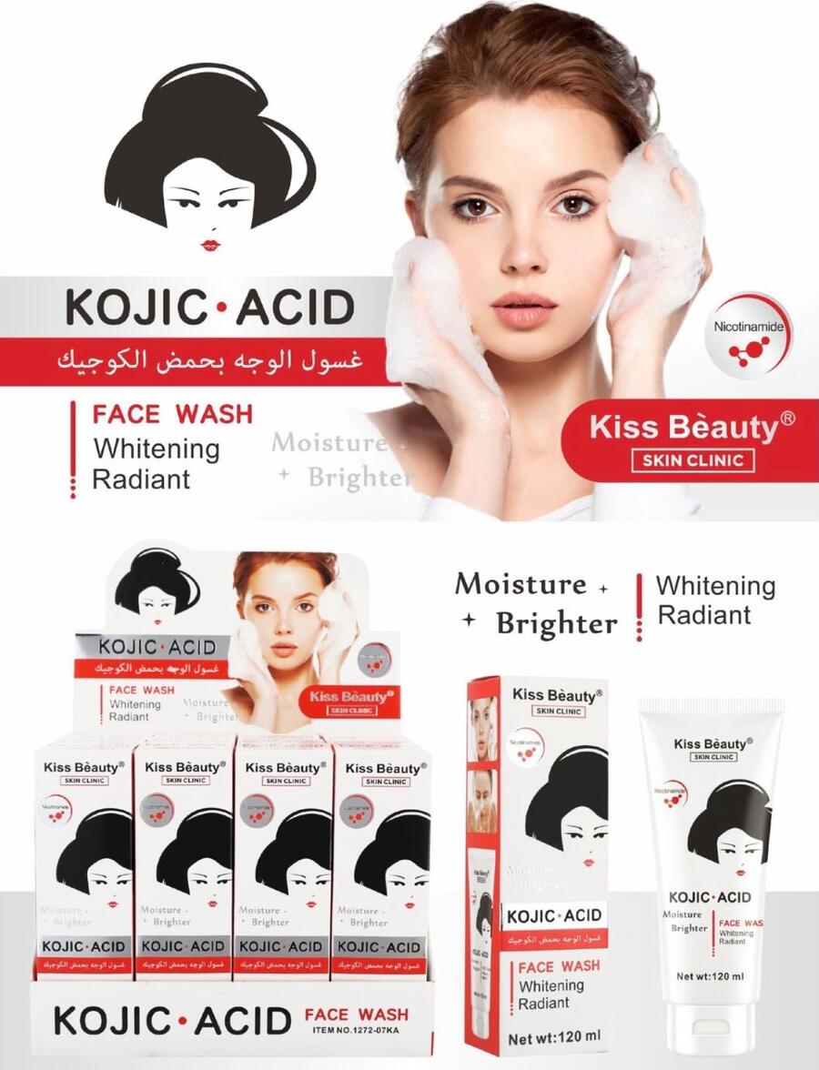  Kiss Beauty Kojic Acid Face Wash [Conf. da 12 pezzi]