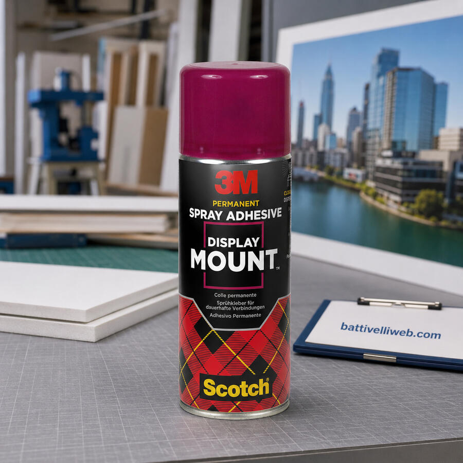 Adesivo Spray DISPLAY MOUNT Trasparente per Superfici Difficili 400 ml 3M