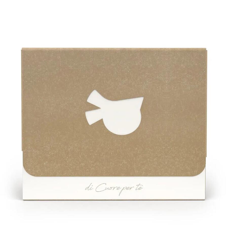 L'Angolo delle Idee Targa Rettangolare con Spago "Menomale che non penso ad alta voce" — legno laccato 17,5x12,5 cm