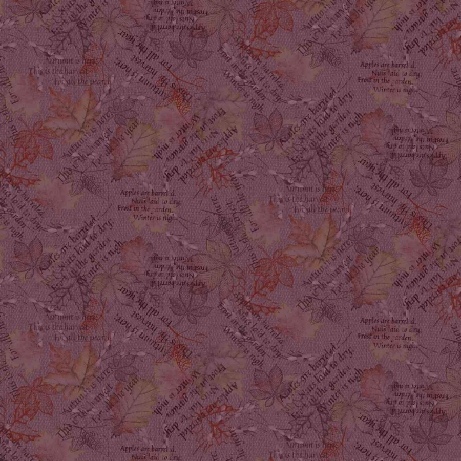 3633-55 tessuto americano Bountiful Blessings purple taglio 25x110 cm 