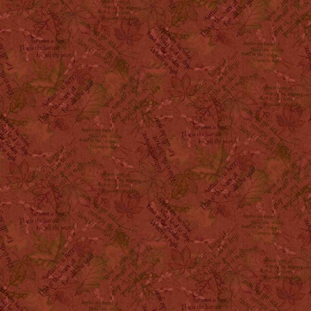 3633-88 tessuto americano Bountiful Blessings red taglio 25x110 cm 