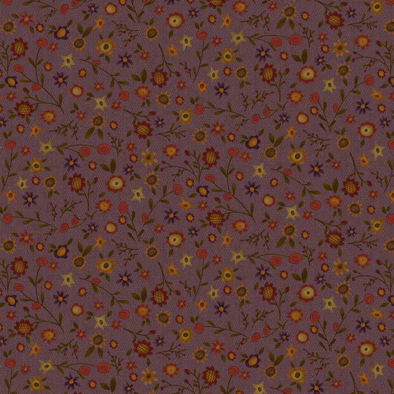 3634-55 tessuto americano Bountiful Blessings purple taglio 25x110 cm 