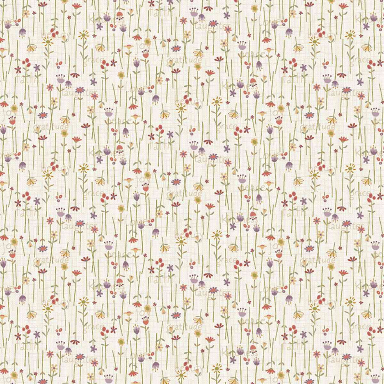 3635-44 tessuto americano Bountiful Blessings cream taglio 25x110 cm