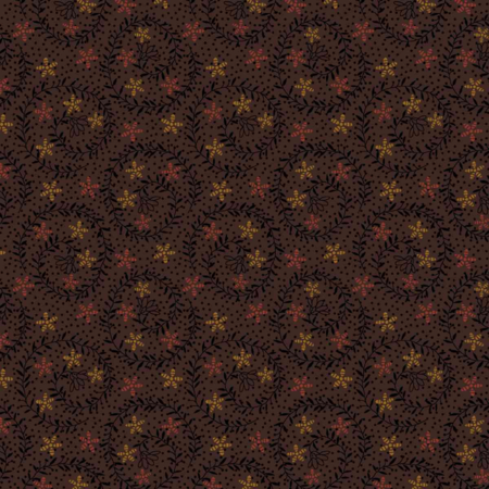 3638-38 tessuto americano Bountiful Blessings brown taglio 25x110 cm