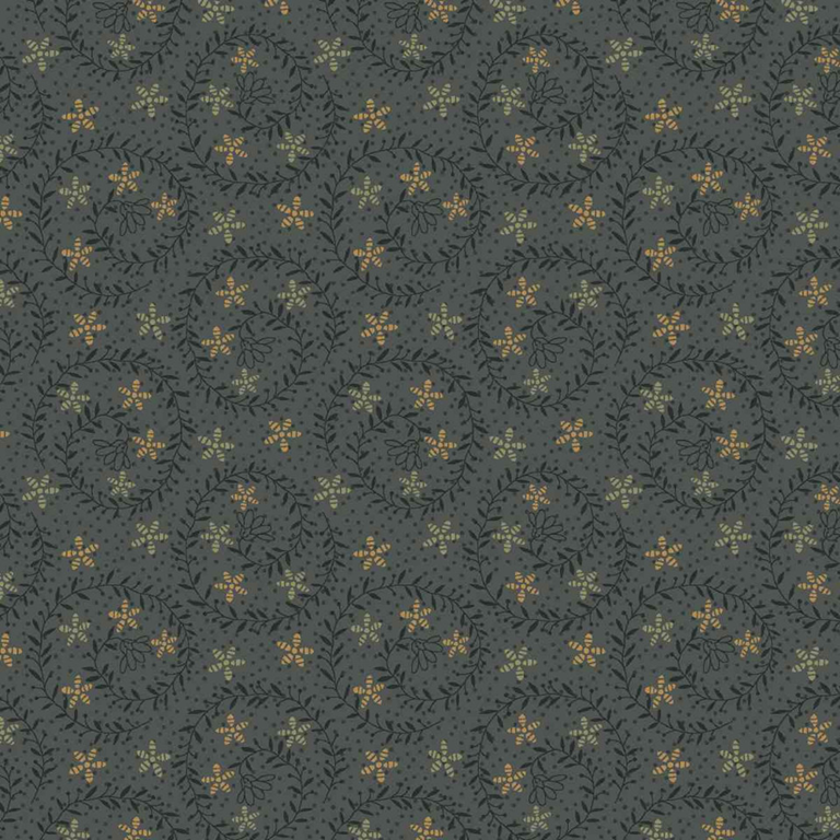 3638-77 tessuto americano Bountiful Blessings blue taglio 25x110 cm
