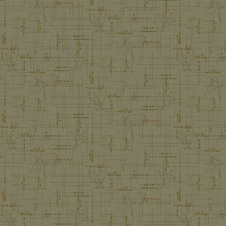 3639-66 tessuto americano Bountiful Blessings green taglio 25x110 cm