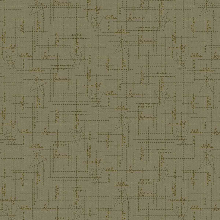 3639-66 tessuto americano Bountiful Blessings green taglio 25x110 cm
