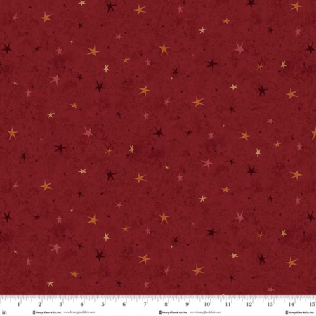 3556-88  tessuto americano seeing Stars basics red - taglio da 25x110 cm