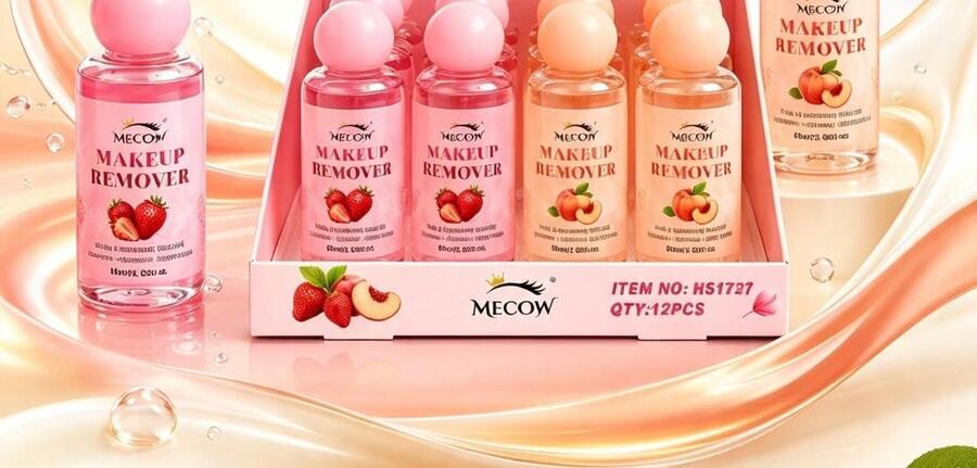 Mecow Make up Remover Pesca e Fragola [Conf. da 12 pezzi]
