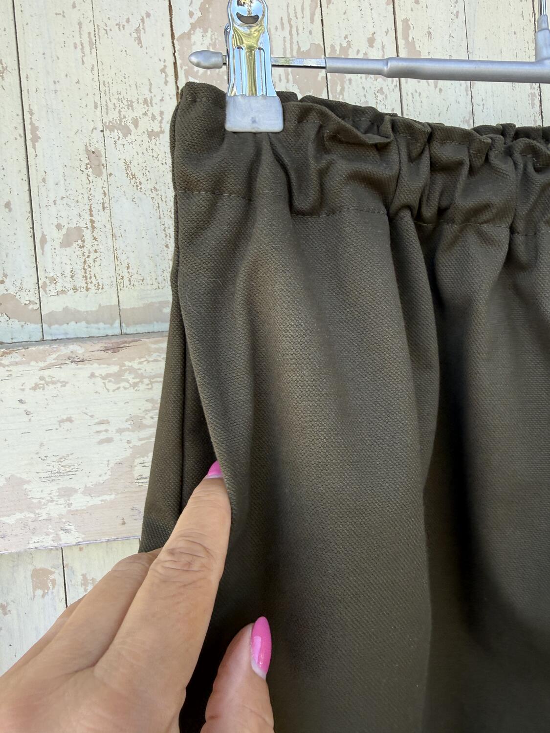 Pantalone bermuda  verde bottiglia 