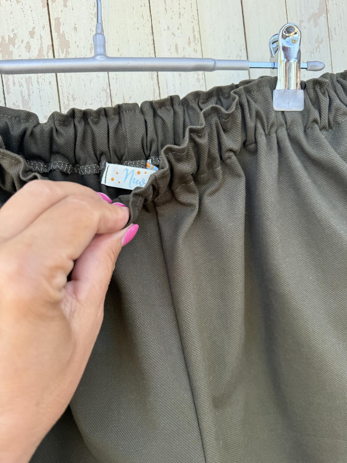 Pantalone bermuda  verde bottiglia 
