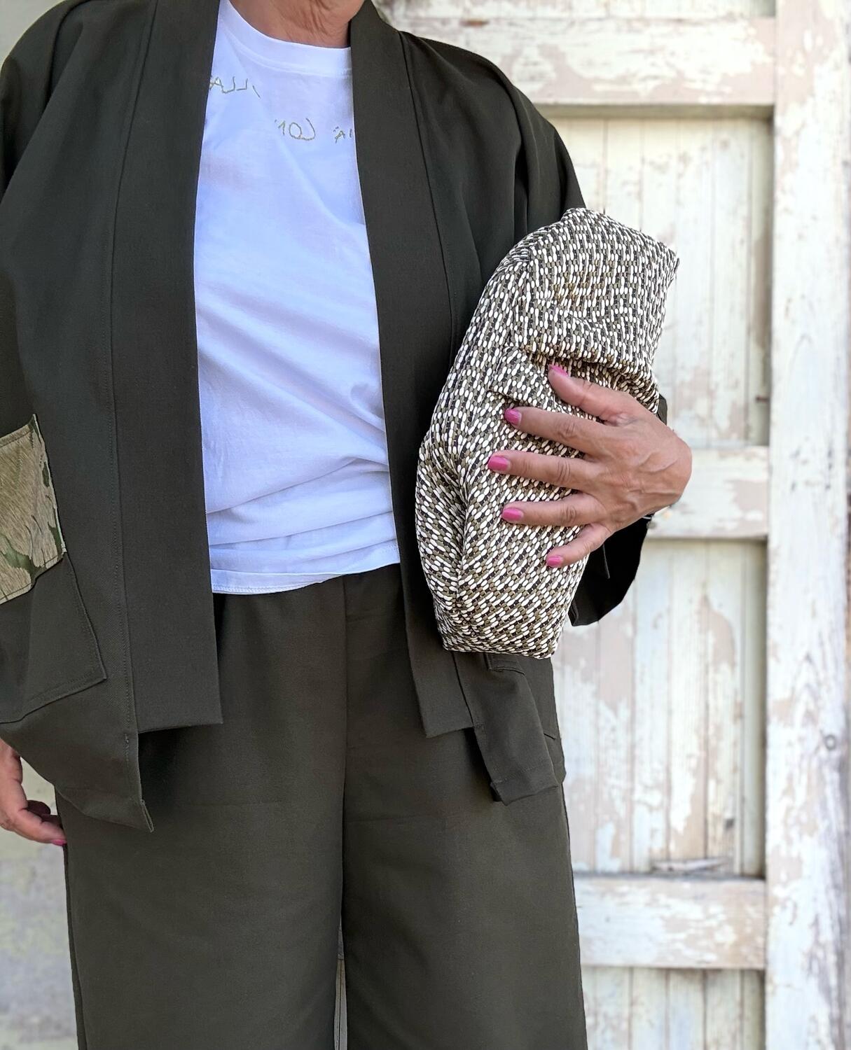 Pantalone bermuda  verde bottiglia 