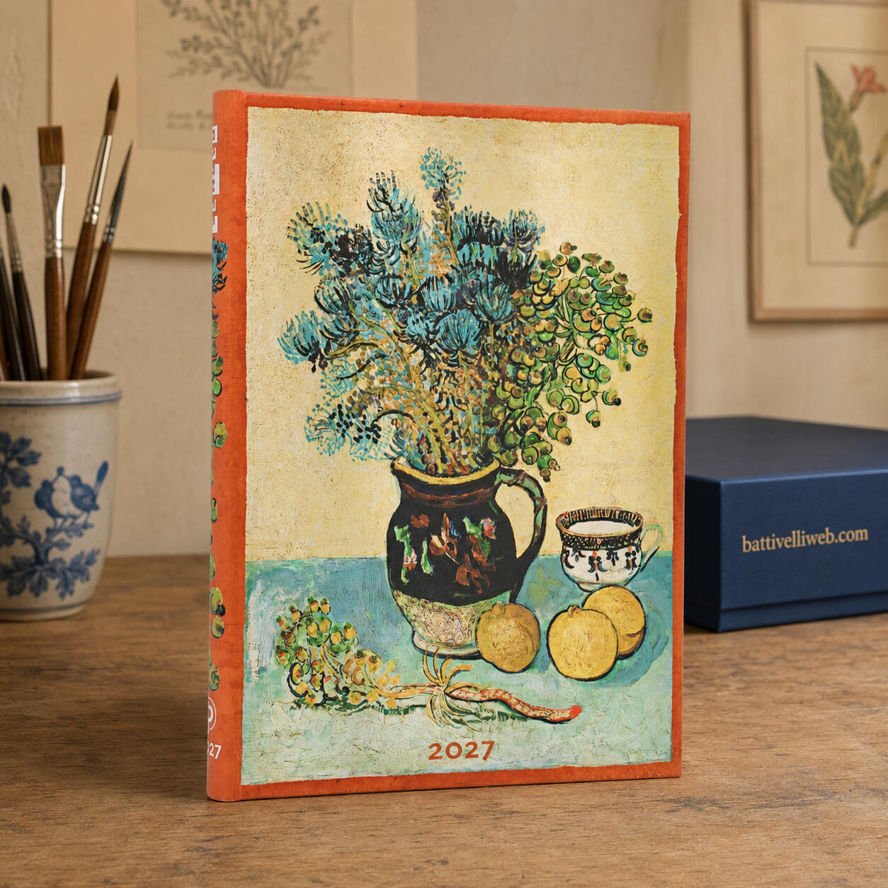 Agenda Settimanale 2027 "Natura Morta, Van Gogh" Midi – 12,7 × 17,8 cm PAPERBLANKS