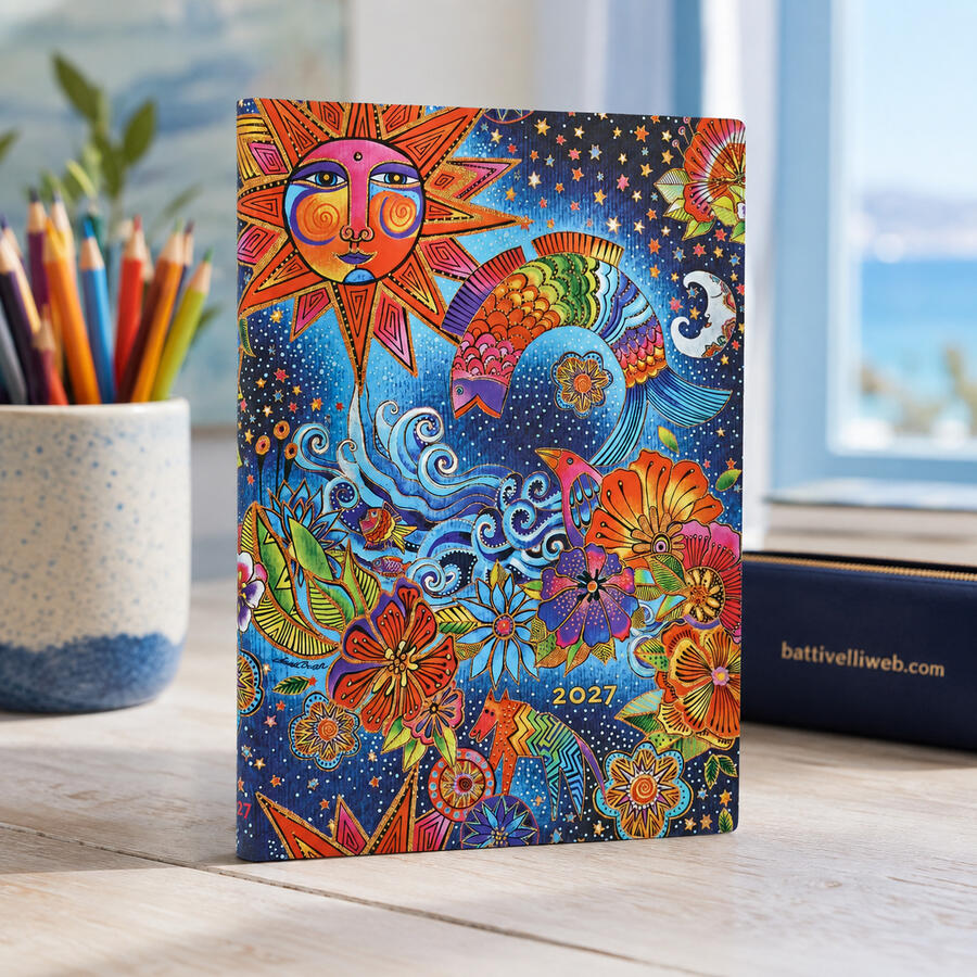 Agenda Settimanale 2027 "Magia Celeste" Midi – 12,7 × 17,8 cm PAPERBLANKS