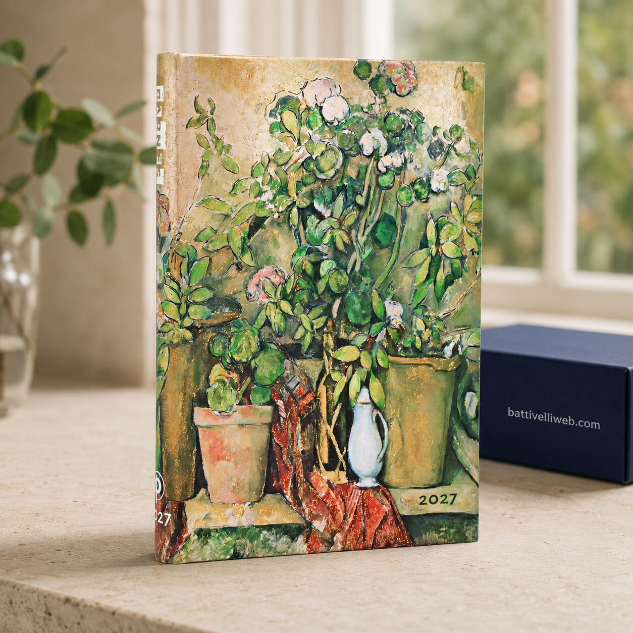 Agenda Settimanale 2027 "Vasi di Terracotta e Fiori, Cezanne" Mini – 9,5 × 14 cm PAPERBLANKS