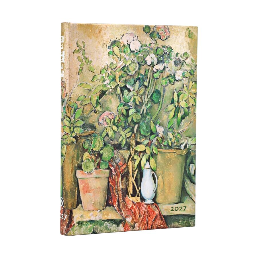 Agenda Settimanale 2027 "Vasi di Terracotta e Fiori, Cezanne" Mini – 9,5 × 14 cm PAPERBLANKS
