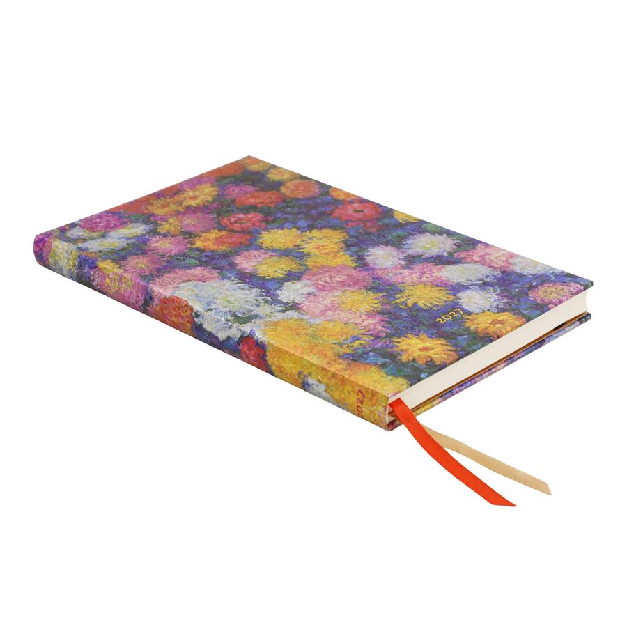 Agenda Settimanale 2027 "I Crisantemi di Monet" Mini – 9,5 × 14 cm PAPERBLANKS