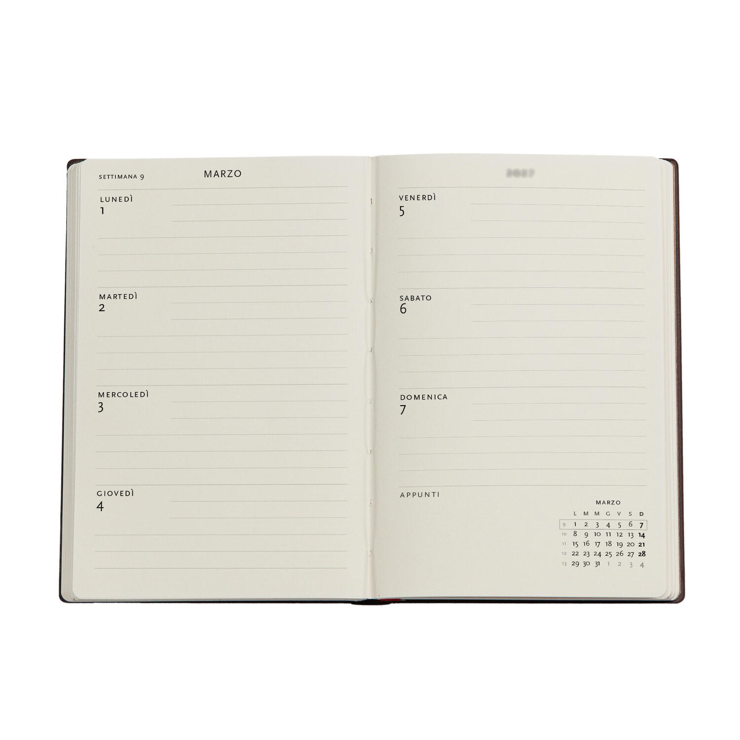 Agenda Settimanale 2027 "I Crisantemi di Monet" Mini – 9,5 × 14 cm PAPERBLANKS