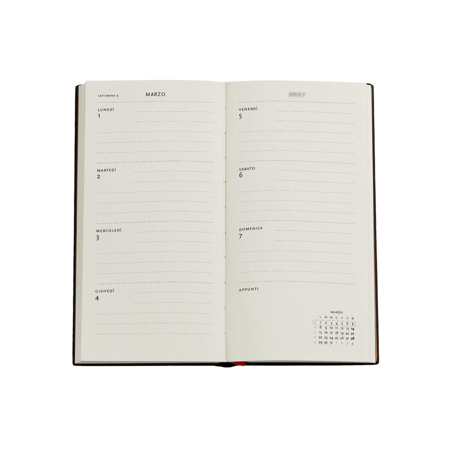 Agenda Settimanale 2027 "Fiume di Fiori di Loto" Slim – 9,5 × 18 cm PAPERBLANKS