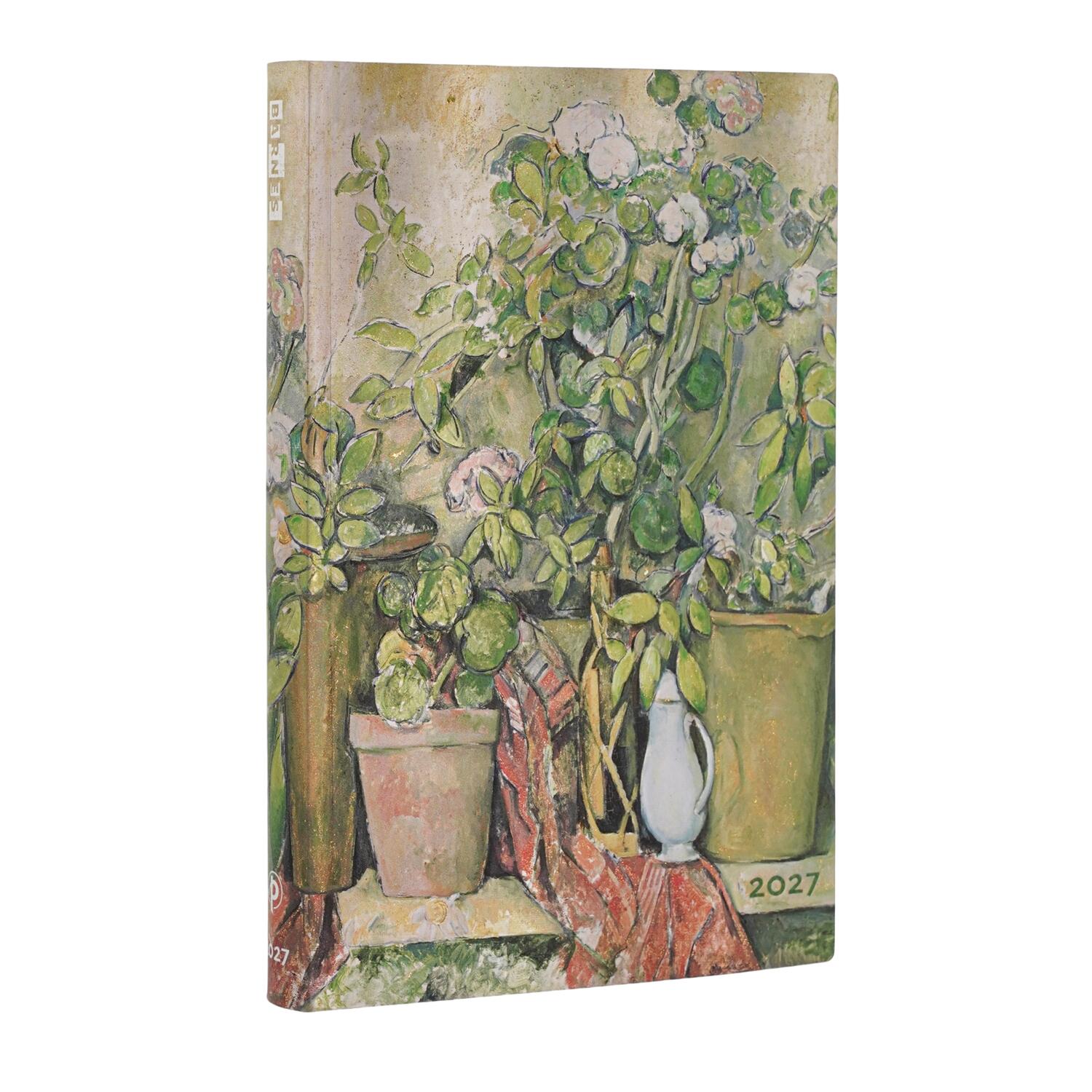 Agenda Giornaliera 2027 "Vasi di Terracotta e Fiori, Cezanne" Midi – 12,7 × 17,8 cm PAPERBLANKS