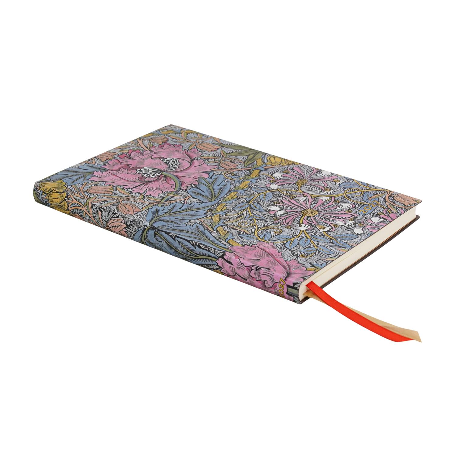 Agenda Giornaliera 2027 "Morris Caprifoglio Rosa" Mini – 9,5 × 14 cm PAPERBLANKS